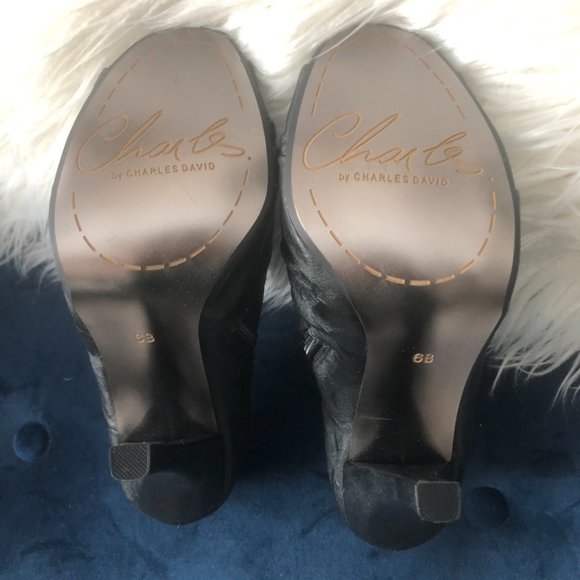 NIB! Charles David Fluster 2 Open Toe Booties - Picture 5 of 15